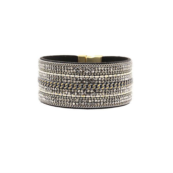 bracelet pu leather bracelets&bangles for women pulseira multi rows rhinestone chain set wrist band hematite/white/black, Golden;silver
bracelet pu leather bracelets&bangles for women pulseira multi rows rhinestone chain set wrist band hematite/white/black, Golden;silver