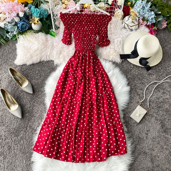 2020 new spring summer sweet off the shoulder print dot dress women elegant patchwork high waist long holiday dresses vestidos, Black;gray
2020 new spring summer sweet off the shoulder print dot dress women elegant patchwork high waist long holiday dresses vestidos, Black;gray