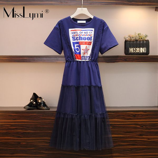 l-5xl plus size women blue midi dress summer 2019 print short sleeve elastic waist cotton patchwork lace mesh ruffle dresses, Black;gray
l-5xl plus size women blue midi dress summer 2019 print short sleeve elastic waist cotton patchwork lace mesh ruffle dresses, Black;gray