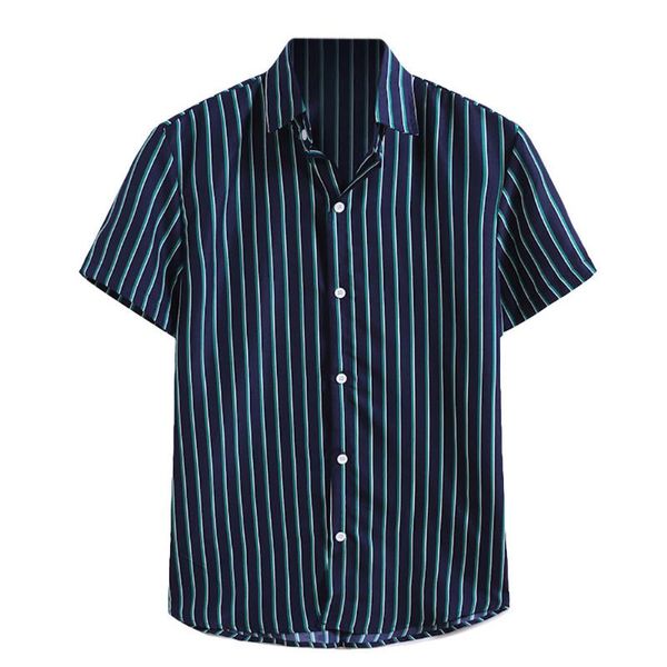 2020 summer men's hawaiian shirt fashion strip print short sleeve stand collar linen streetwear shirt men chemise homme, White;black
2020 summer men's hawaiian shirt fashion strip print short sleeve stand collar linen streetwear shirt men chemise homme, White;black