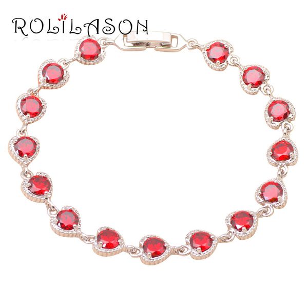 rolilason women gift heart design popular style red zircon silver charm bracelets health fashion jewelry tb468, Golden;silver
rolilason women gift heart design popular style red zircon silver charm bracelets health fashion jewelry tb468, Golden;silver