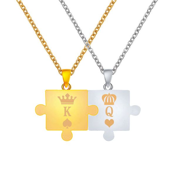 pendant necklaces letters k & q couple gold crown chain for men women friends forever pendants, Silver
pendant necklaces letters k & q couple gold crown chain for men women friends forever pendants, Silver