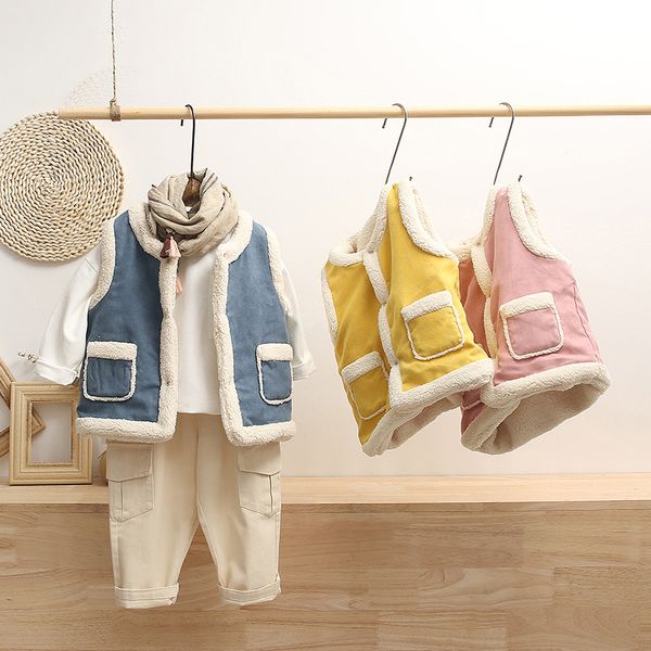 autumn and winter children lambs waistcoats korean style baby girls boys cute warm vests toddlers kids clothes sleeveless coats, Blue
autumn and winter children lambs waistcoats korean style baby girls boys cute warm vests toddlers kids clothes sleeveless coats, Blue