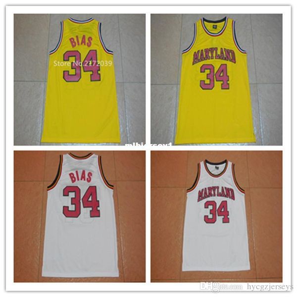 1985 maryland terps len bias college basketball jersey 34 basketball shirt university yellow white latest style stitched jerseys ncaa colleg, Black;blue
1985 maryland terps len bias college basketball jersey 34 basketball shirt university yellow white latest style stitched jerseys ncaa colleg, Black;blue