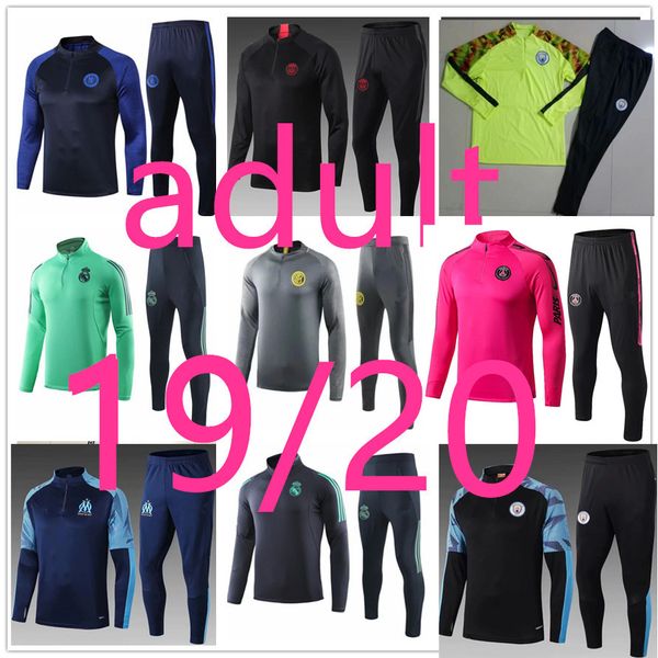 19 20 men football training tracksuit set real madrid soccer training suit 2019 2020 mbappe survetement de foot chandal football jogging, Black
19 20 men football training tracksuit set real madrid soccer training suit 2019 2020 mbappe survetement de foot chandal football jogging, Black