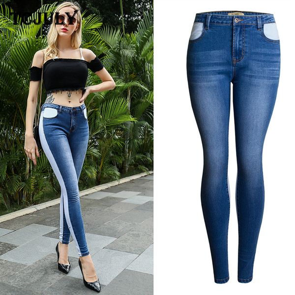 tcjuly korean style women jeans contrast spliced skinny push up pencil pants streetwear slim stretchy bleached washed blue jeans
tcjuly korean style women jeans contrast spliced skinny push up pencil pants streetwear slim stretchy bleached washed blue jeans