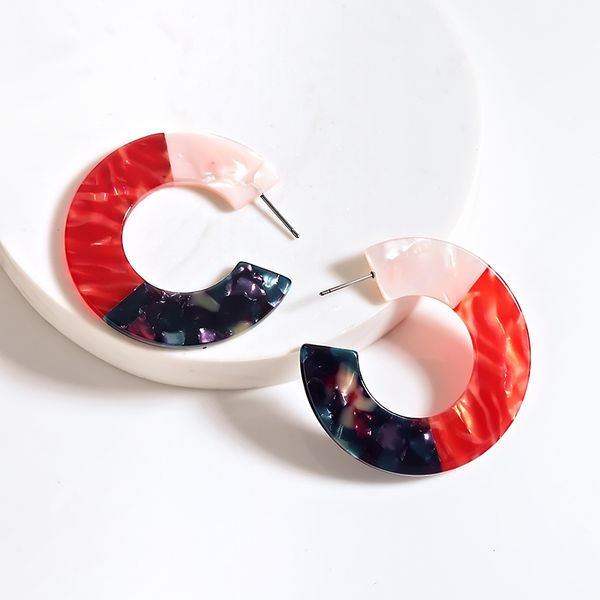 trendy polychromatic splicing earrings geometry round c shape leopard print statement earring boho acrylic earrings for women, Golden
trendy polychromatic splicing earrings geometry round c shape leopard print statement earring boho acrylic earrings for women, Golden