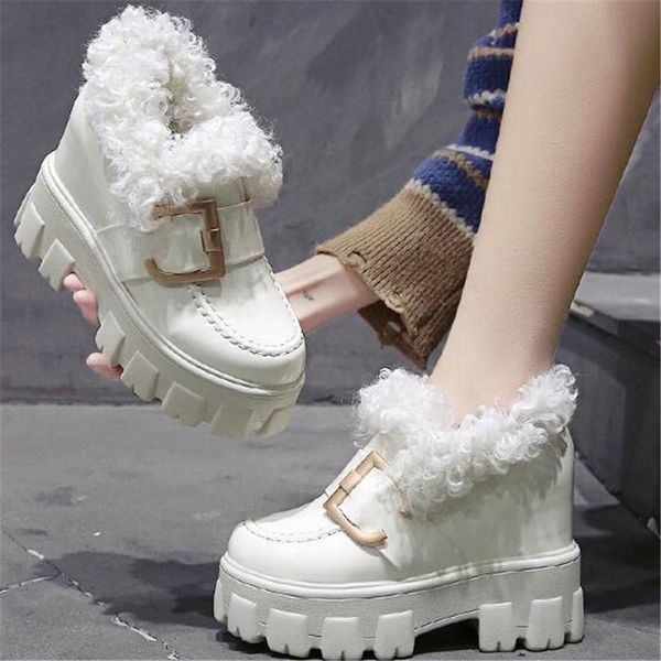 winter women snow boots fashion buckle platform internal wedge boots thick plush warm non-slip high heel ankle botas mujer, Black
winter women snow boots fashion buckle platform internal wedge boots thick plush warm non-slip high heel ankle botas mujer, Black