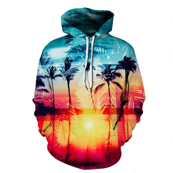 men's hoodies & sweatshirts tropical style men/women casual hooded sweatshirt fashion 3d scenery printing hoodie pullover comfortable, Black
men's hoodies & sweatshirts tropical style men/women casual hooded sweatshirt fashion 3d scenery printing hoodie pullover comfortable, Black