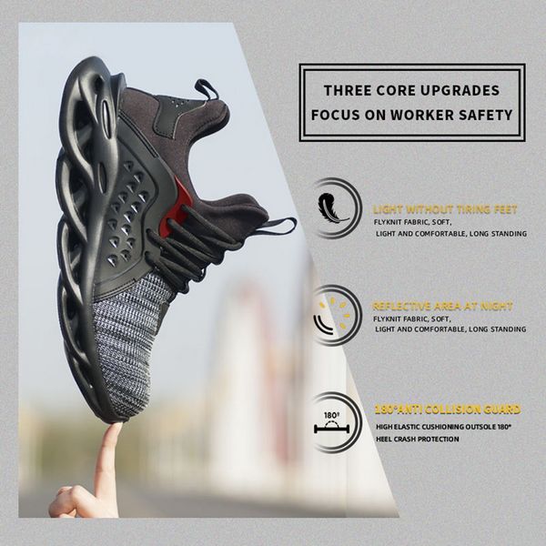 heflashor 2020 new steel toe cap men safety shoes work sneakers women boots plus size 39-48 breathable outdoor shoes2314362, Black
heflashor 2020 new steel toe cap men safety shoes work sneakers women boots plus size 39-48 breathable outdoor shoes2314362, Black