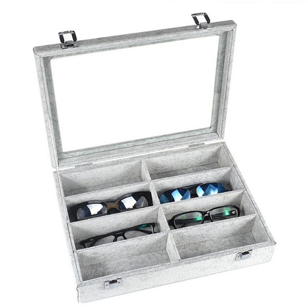 8 Grids Watch Jewelry Box Ring Pendant Necklace Earrings Box Display Storage Container Case Casket Jewelry Organizer