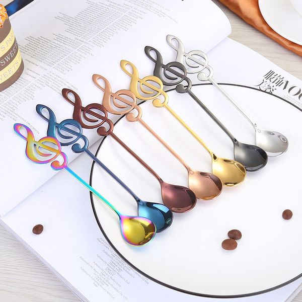 creative multicolor 304 stainless steel small spoons rainbow note coffee spoon dessert spoon spoon soup snow bar stirring spoons t3201
creative multicolor 304 stainless steel small spoons rainbow note coffee spoon dessert spoon spoon soup snow bar stirring spoons t3201