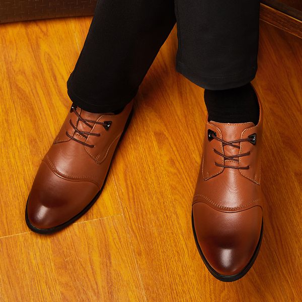 rommedal genuine leather men's formal shoes businessman point-toe black brown wedding shoes flat breathable footwear drop ship
rommedal genuine leather men's formal shoes businessman point-toe black brown wedding shoes flat breathable footwear drop ship