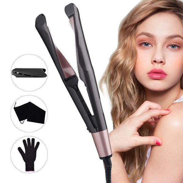 2-in-1 twist hair straighteners and hair curler ceramic coated plates curl & straight confidence hair curling tongs flat iron
2-in-1 twist hair straighteners and hair curler ceramic coated plates curl & straight confidence hair curling tongs flat iron