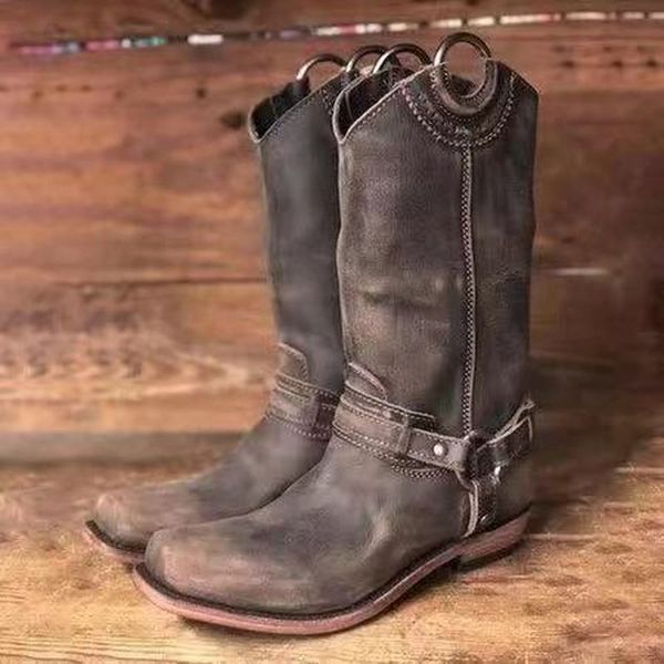 women mid-calf boots low heels chaussure vintage pu leather gladiator slip on knight shoes woman zapatos mujer sapato hp2247, Black
women mid-calf boots low heels chaussure vintage pu leather gladiator slip on knight shoes woman zapatos mujer sapato hp2247, Black