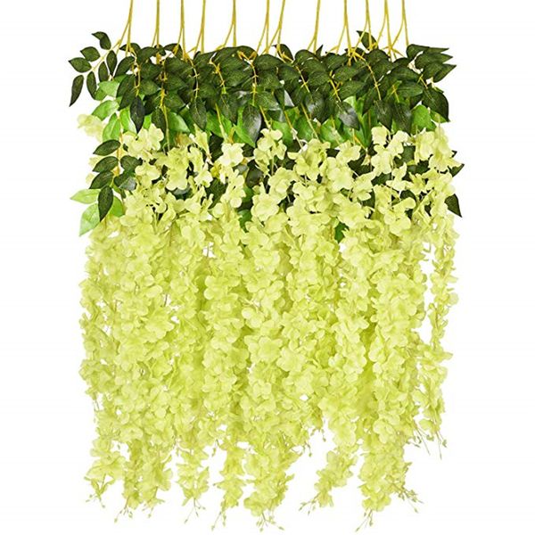 12 pcs artificial fake wisteria vine hanging garland silk flowers string home party wedding decordecorative simulation wisteria branches
12 pcs artificial fake wisteria vine hanging garland silk flowers string home party wedding decordecorative simulation wisteria branches