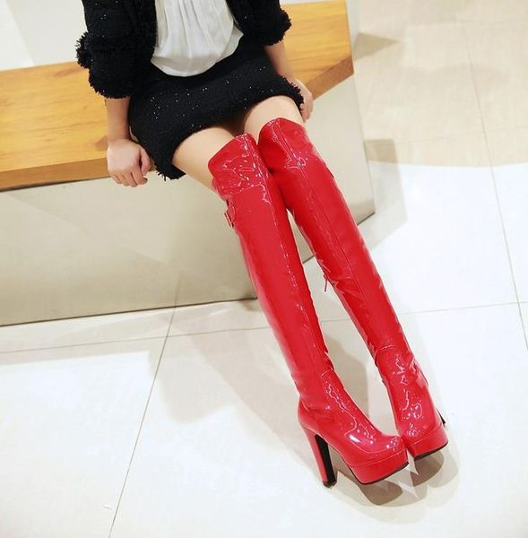 black patent leather boots children's autumn and winter night club pole dance boots red super high heeled knee boots
black patent leather boots children's autumn and winter night club pole dance boots red super high heeled knee boots