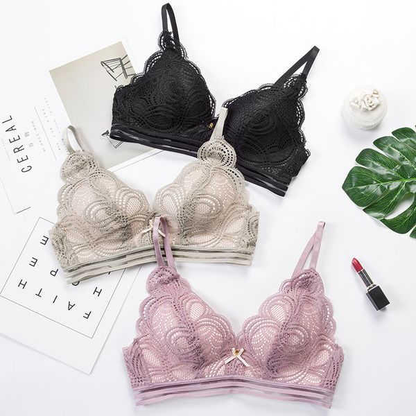 sanderala women fashion wireless bow push up three quarters lingerie soft lace comfortable underwear bra and panty sets, Red;black
sanderala women fashion wireless bow push up three quarters lingerie soft lace comfortable underwear bra and panty sets, Red;black