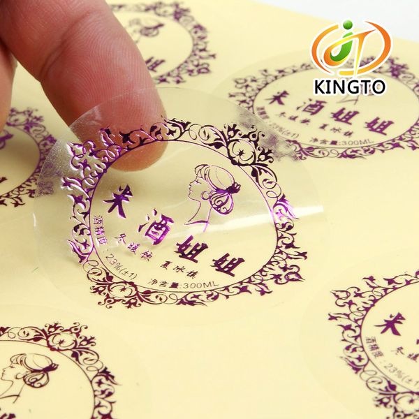 transparent purple gold foil stamping labels
transparent purple gold foil stamping labels