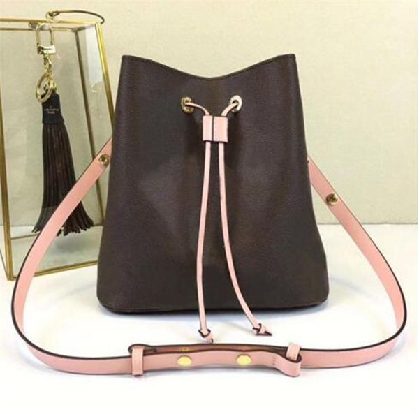 2020 new classic shoulder bag leather bucket bag women's famous brand handbag cross body