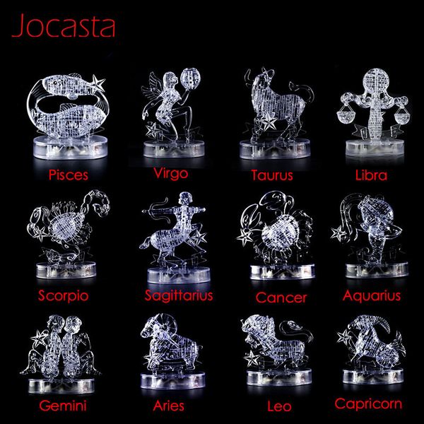 12 созвездие серии 3d кристалл головоломки со светодиодной мигающий свет diy модель игрушки украшения дома головоломки игрушки детские образ
12 созвездие серии 3d кристалл головоломки со светодиодной мигающий свет diy модель игрушки украшения дома головоломки игрушки детские образ