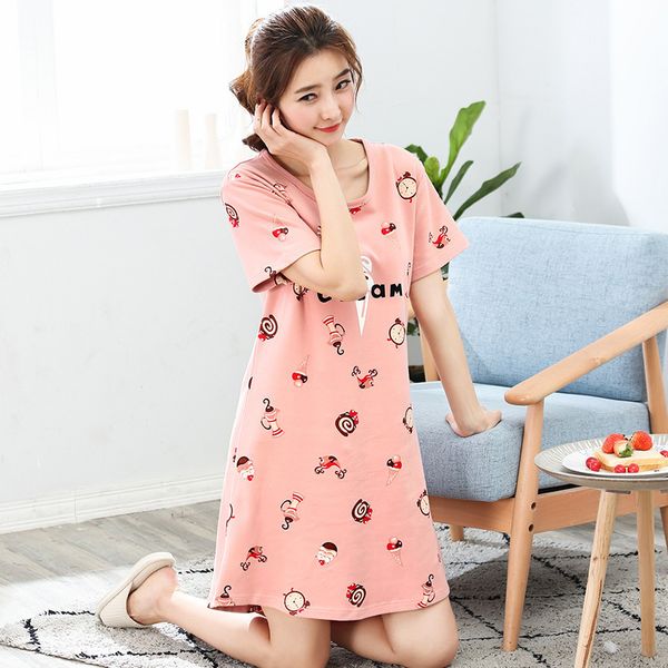 pyjama femme lingeries cotton new nightgown women sweet lounge cute nightdress sleepwear summer home casual nightwear sleepshirts shirt, Black;red
pyjama femme lingeries cotton new nightgown women sweet lounge cute nightdress sleepwear summer home casual nightwear sleepshirts shirt, Black;red
