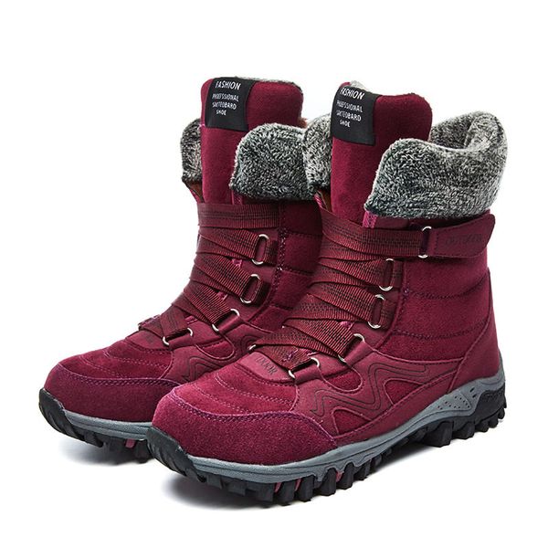 2019 new women boots leather suede winter boots women keep warm lace-up waterproof snow botas mujer, Black
2019 new women boots leather suede winter boots women keep warm lace-up waterproof snow botas mujer, Black