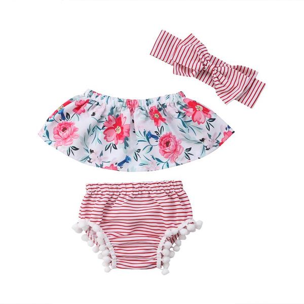 лето цветочные малышей baby girl одежда с плеча топы шорты ободки повседневный 3шт набор одежды для младенцев girls 0-24м, White
лето цветочные малышей baby girl одежда с плеча топы шорты ободки повседневный 3шт набор одежды для младенцев girls 0-24м, White