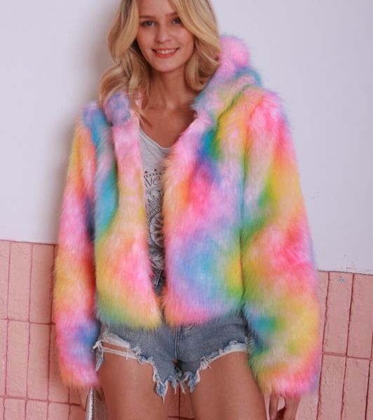 fashion iridescent imitation fur coat female 2019 autumn and winter new hooded long-sleeved short faux fur overcoat outdoor coat, Black
fashion iridescent imitation fur coat female 2019 autumn and winter new hooded long-sleeved short faux fur overcoat outdoor coat, Black