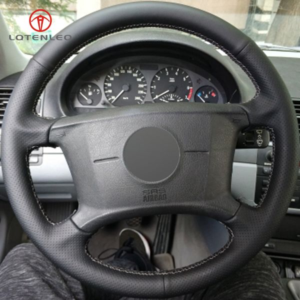 lqtenleo black artificial leather hand-stitched car steering wheel cover for e46 318i 325i e39 e53 x5
lqtenleo black artificial leather hand-stitched car steering wheel cover for e46 318i 325i e39 e53 x5