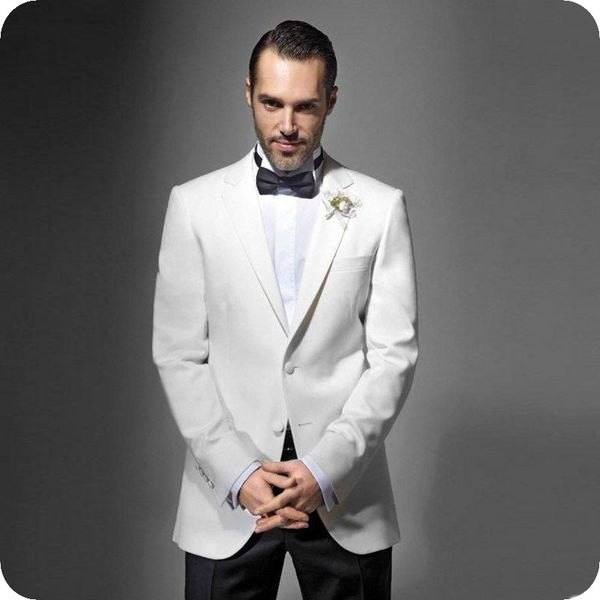 custom made white groom tuxedo men suits for wedding two buttons man blazer jacket black pants 2piece terno masculino costume mariage homme, Black;gray
custom made white groom tuxedo men suits for wedding two buttons man blazer jacket black pants 2piece terno masculino costume mariage homme, Black;gray