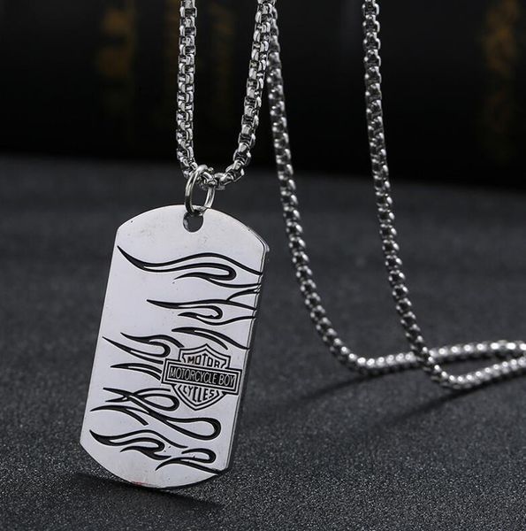 1pc motorcycle boy id tag badge name pet dog tags pendant stainless steel chain necklace charm men jewelry gifts, Silver
1pc motorcycle boy id tag badge name pet dog tags pendant stainless steel chain necklace charm men jewelry gifts, Silver