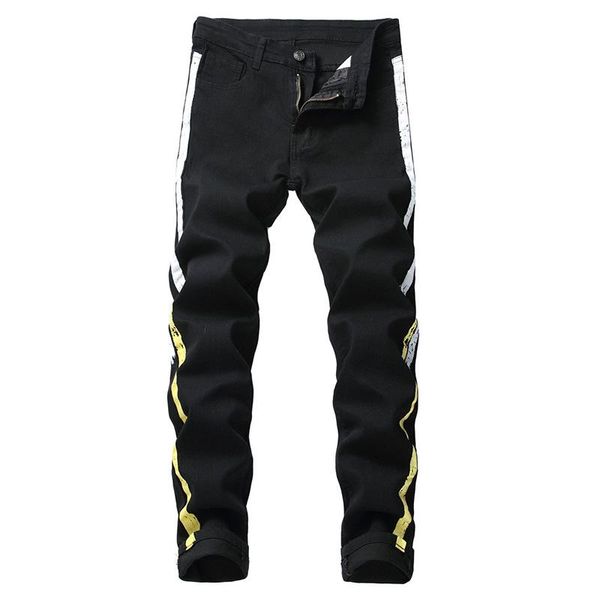 men's jeans mens skinny clothes spring denim cotton straight hole trousers distressed pants male black, Blue
men's jeans mens skinny clothes spring denim cotton straight hole trousers distressed pants male black, Blue
