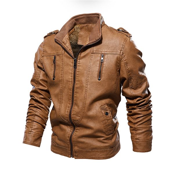 new men's leather jacket coat male 4xl fleece streetwear retro casual pu leather biker jacket men brand clothing outwear by8828, Black
new men's leather jacket coat male 4xl fleece streetwear retro casual pu leather biker jacket men brand clothing outwear by8828, Black