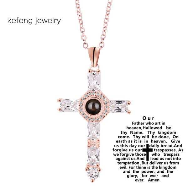 religion cross necklace 100 language projection necklaces russian greece crucifix religious jewelry women girls choker collier, Golden;silver
religion cross necklace 100 language projection necklaces russian greece crucifix religious jewelry women girls choker collier, Golden;silver