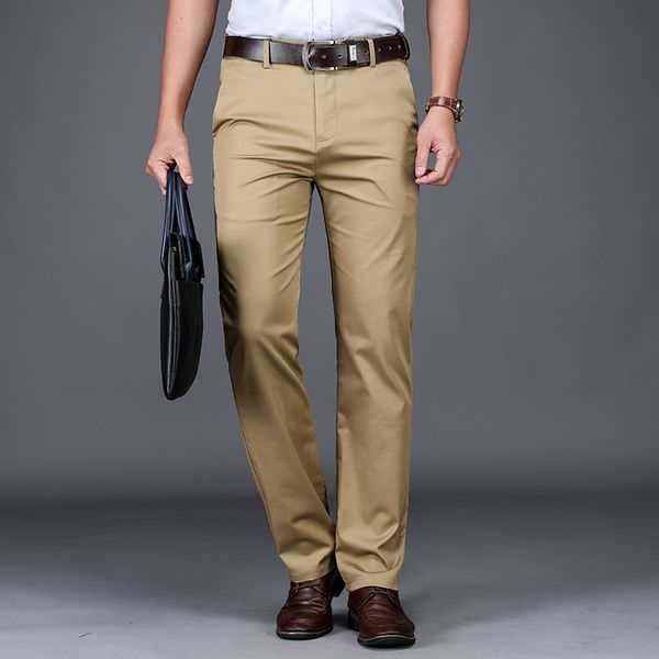 2019 summer pants regular fit business pants men cotton straight brand casual men's plus size 40 42, Black
2019 summer pants regular fit business pants men cotton straight brand casual men's plus size 40 42, Black