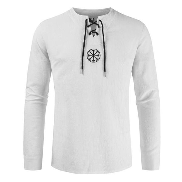 medieval shirt robe mens retro vintage renaissance cotton linen blouse tunic lace up bandage long sleeve shirts costume, White;black
medieval shirt robe mens retro vintage renaissance cotton linen blouse tunic lace up bandage long sleeve shirts costume, White;black