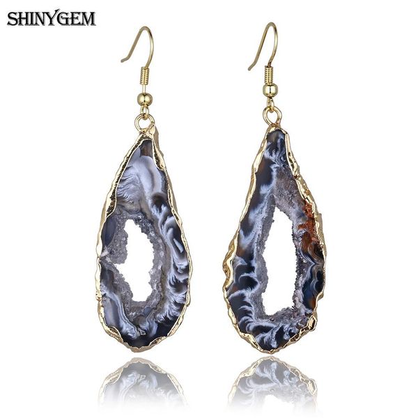 shinygem irregular black brown agates slice drop earrings gold&silver stainless steel big natural stone long earrings for women
shinygem irregular black brown agates slice drop earrings gold&silver stainless steel big natural stone long earrings for women