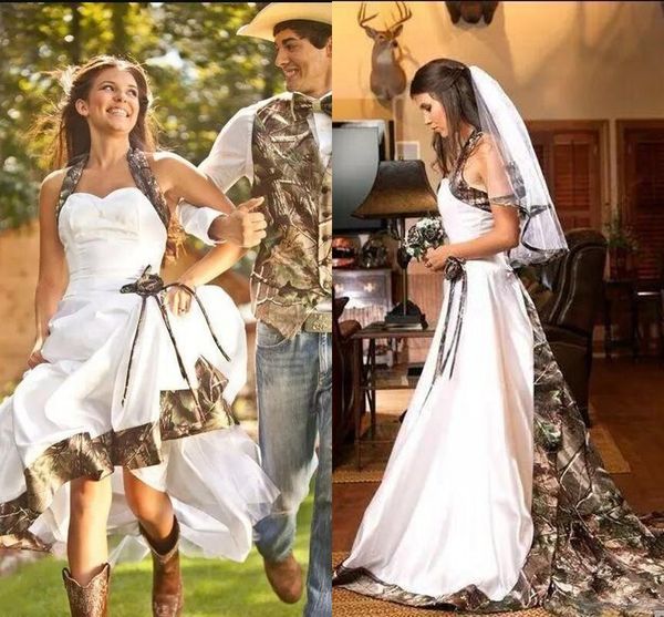2020 country camo wedding dresses a line halter backless vintage garden bridal gowns court train plus size vestidos de novia al5194, White
2020 country camo wedding dresses a line halter backless vintage garden bridal gowns court train plus size vestidos de novia al5194, White