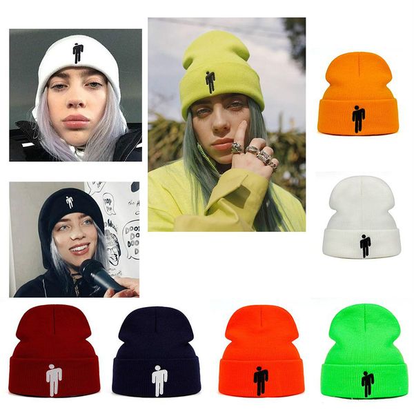 billie eilish beanie 5 colours knitted winter hat solid hip-hop skullies knitted hat cap costume accessory gifts warm winter, Blue;gray
billie eilish beanie 5 colours knitted winter hat solid hip-hop skullies knitted hat cap costume accessory gifts warm winter, Blue;gray