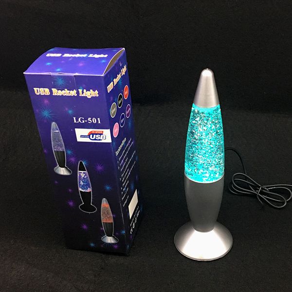 

3D Rocket Night Multi изменение цвета лава лампы RGB LED блеск партии настроение Night Light Рождественский подарок прикроватные ночники рождественские огни