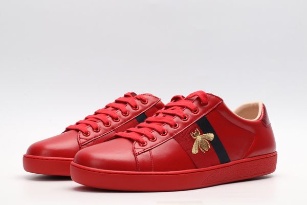 2020 ace designer men women luxury triple black white leather casual shoes vintage star stripe snake bee sneakers platform trainers cu09
2020 ace designer men women luxury triple black white leather casual shoes vintage star stripe snake bee sneakers platform trainers cu09