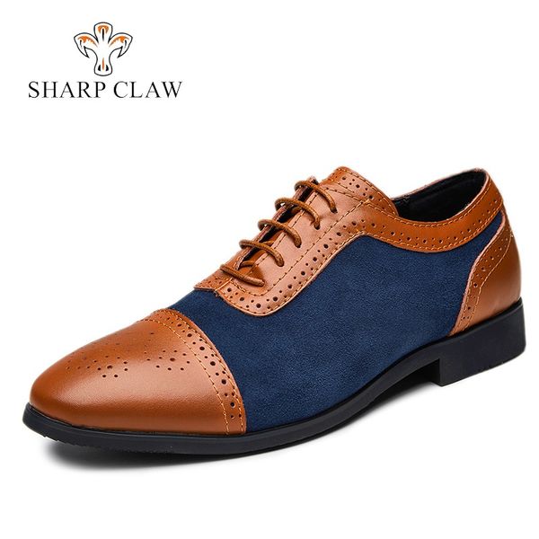sharcpclaw casual men leather shoes bullock carving mixed colors party shoes men brogue oxfords pointed toe big size, Black
sharcpclaw casual men leather shoes bullock carving mixed colors party shoes men brogue oxfords pointed toe big size, Black