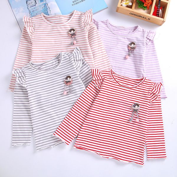 new children ruffle stripe bottom shirts baby girl long sleeve t-shirt spring new cute t-shirt kid girl cotton clothes, Blue
new children ruffle stripe bottom shirts baby girl long sleeve t-shirt spring new cute t-shirt kid girl cotton clothes, Blue