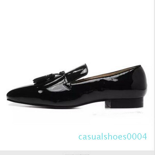 new fashion mens black patent leather with tassel flat business dress shoes,brand men loafers wedding shoes red bottom oxfords 35-46 c04
new fashion mens black patent leather with tassel flat business dress shoes,brand men loafers wedding shoes red bottom oxfords 35-46 c04