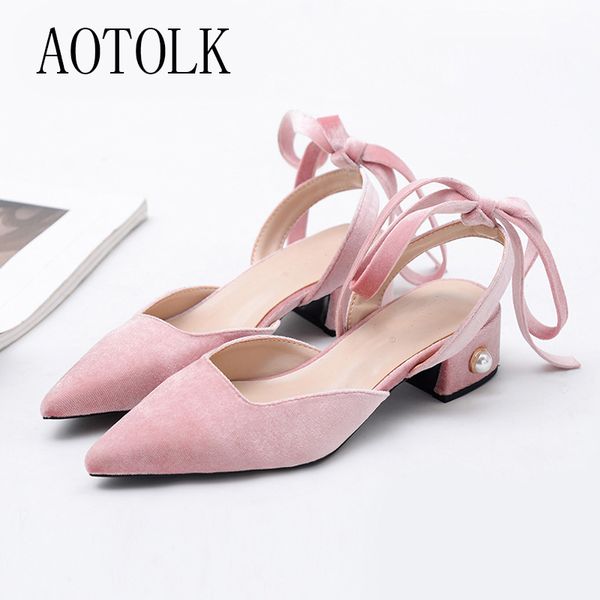 women heels brand female pumps high heels pearl slingbacks spring shoes pointed toe lace up thick heel party shoes woman sandals, Black
women heels brand female pumps high heels pearl slingbacks spring shoes pointed toe lace up thick heel party shoes woman sandals, Black