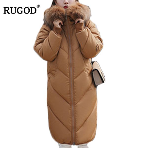 rugod 2017 fashion solid warm long coat thick long sleeve winter womens coats zipper new arrival casual womens down jackets, Black
rugod 2017 fashion solid warm long coat thick long sleeve winter womens coats zipper new arrival casual womens down jackets, Black