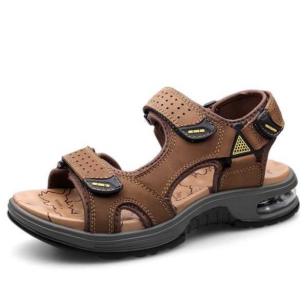 summer leather men sport sandals shoes massage insole men sandals leather handmade outdoor beach shoes casual sandalias, Black
summer leather men sport sandals shoes massage insole men sandals leather handmade outdoor beach shoes casual sandalias, Black