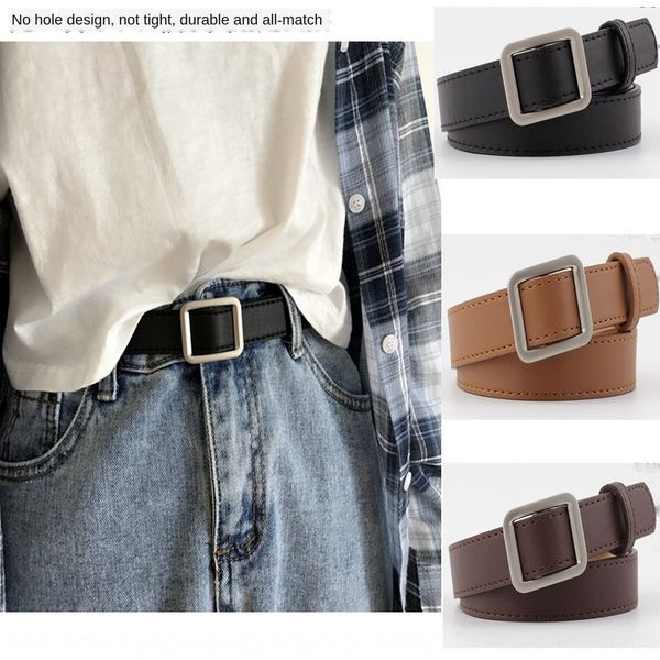 non-hole square buckle simple all-match women's decorative jeans belt women's belt, Black;brown
non-hole square buckle simple all-match women's decorative jeans belt women's belt, Black;brown