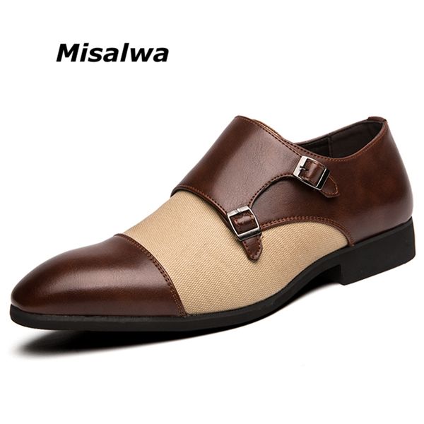 misalwa italian monk-strap shoes men leather pointed toe fashion dress shoes new oxford gentlman daily formal footwear big size, Black
misalwa italian monk-strap shoes men leather pointed toe fashion dress shoes new oxford gentlman daily formal footwear big size, Black